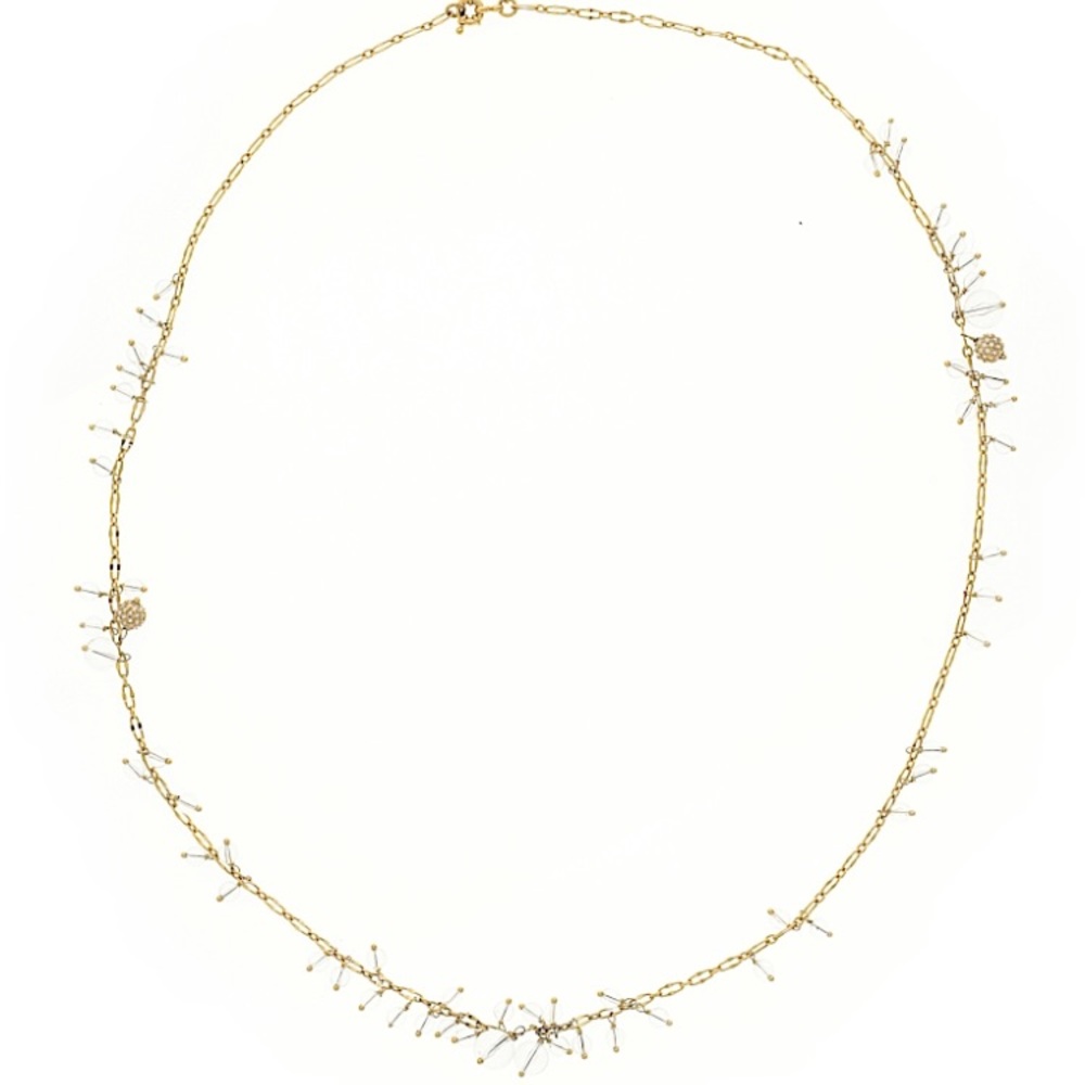 JCrew: necklace- long, clear beads